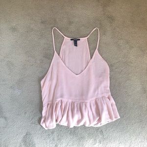 Crop ruffle top